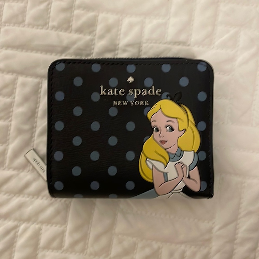 New Kate Spade Alice in Wonderland Bifold Wallet